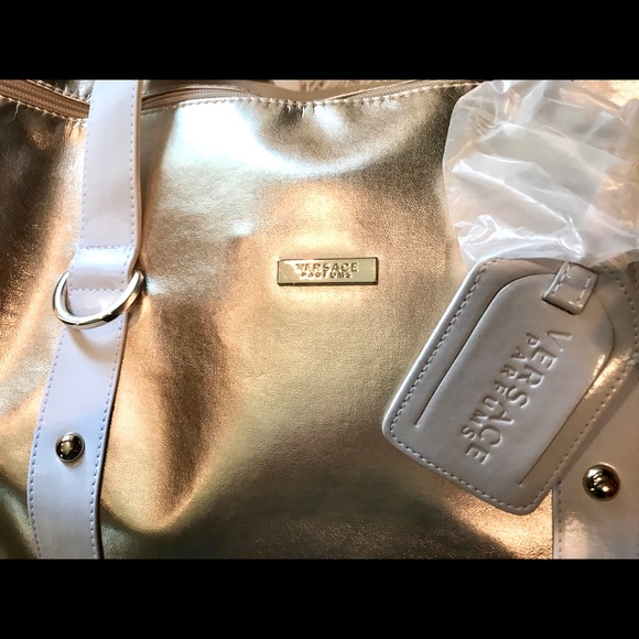 VERSACE GOLD DUFFLE - BRAND NEW & AUTHENTIC! - Picture 2 of 6
